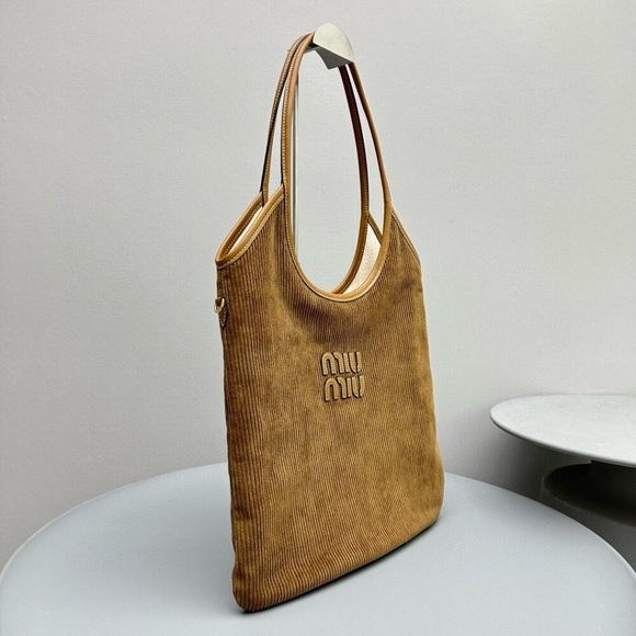 🍛Miu Miu Tan Leather Tote Bag - Picture 2 of 8